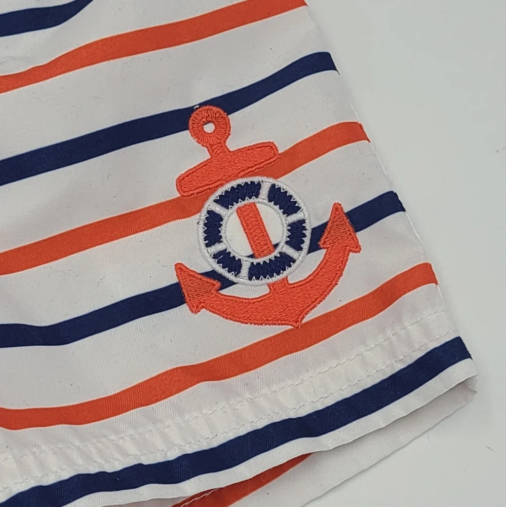 Janie and Jack baby boy nautical swim trunks size 3-6 months
